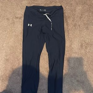 Women’s large running legging with zippers under Armour blue